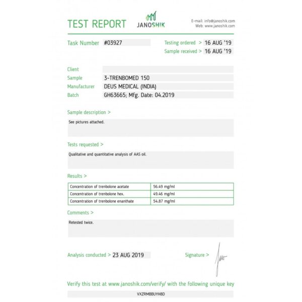 TRENBOMED lab test