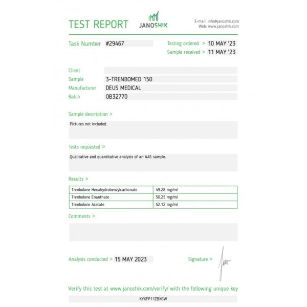 TRENBOMED lab test
