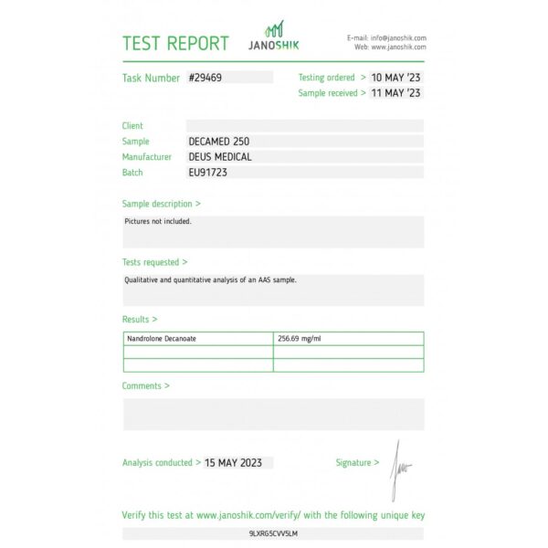 DECAMED lab test