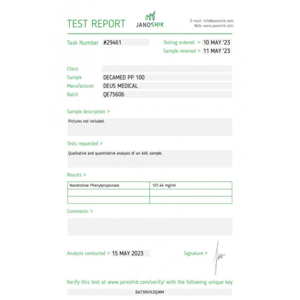 DECAMED lab test