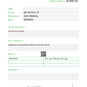 Cardarine lab test