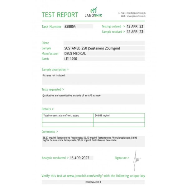 SUSTAMED lab test