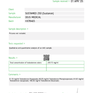 SUSTAMED 250 Test Report
