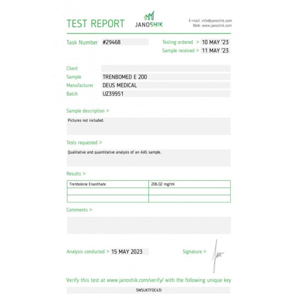 TRENBOMED lab test