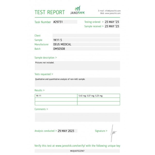 YK11 lab test
