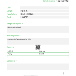 MOTS-C Test Report